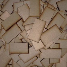 Rectangle MDF Bases Miniature Warhammer Pathfinder Laser 40K FAST US SHIPPING