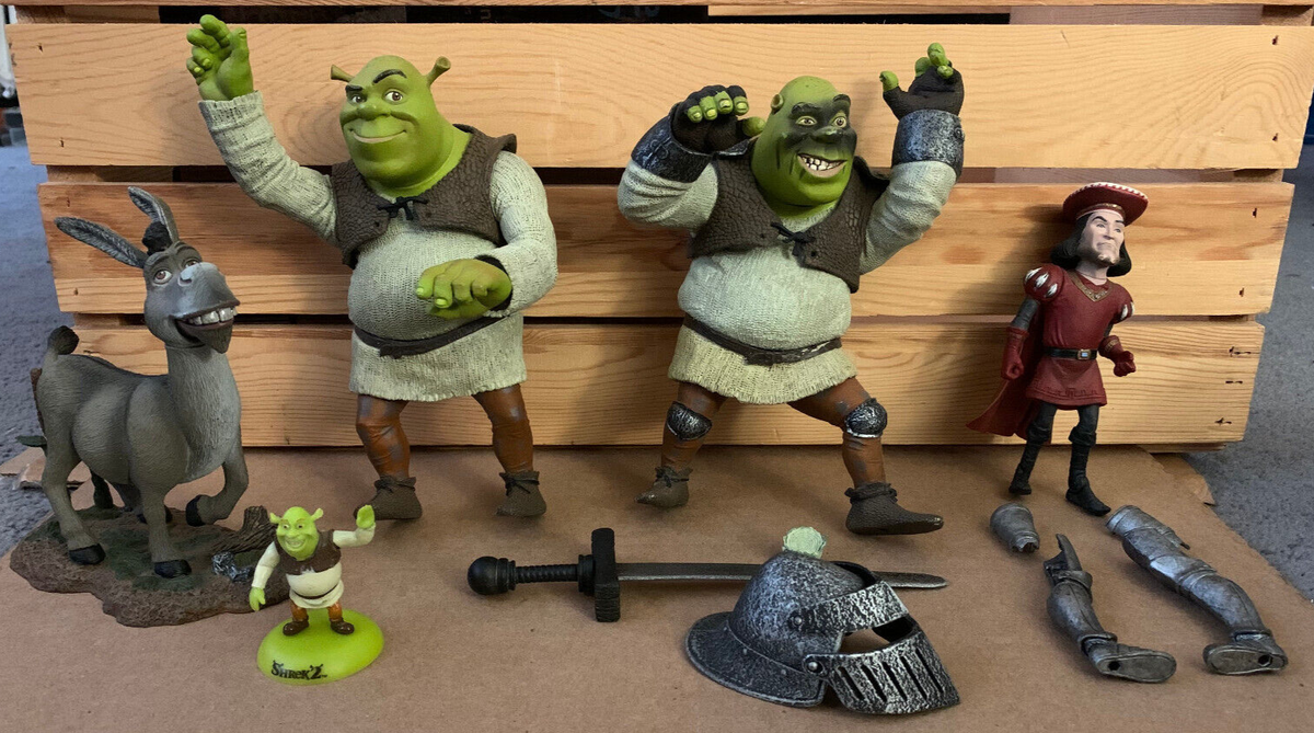 SF・ファンタジー・ホラー McFarlane Toys/SHREK set of 5 Shrek 2001 McFarlane Figures (Shrek, Knight Shrek, Donkey