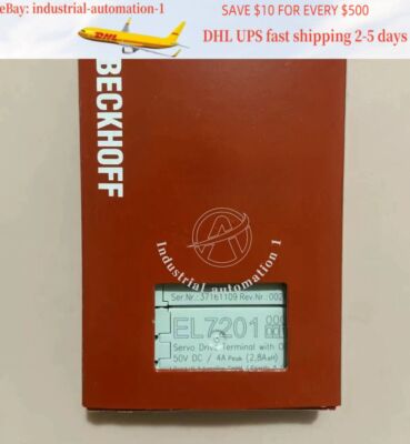 1PC New BECKHOFF EL7201-0010 PLC In Box Expedited Shipping EL72010010