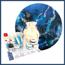 Resin Art Gift Pack / Starter Kit - Opaque Ocean Blues