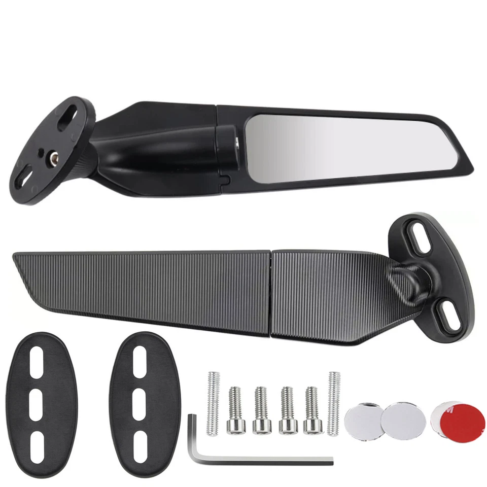 Espejos retrovisores laterales ajustables para Suzuki GSXR 600 750 1000 Foto 3 de 4