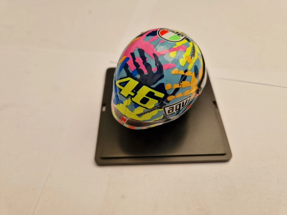 Panini 1/5 Valentino Rossi Moto Gp Misano 2014 Yamaha AGV Fahrrad Helm - Bild 2 von 3