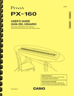 Casio Privia PX-160 Digital Piano Keyboard USER GUIDE OWNER'S MANUAL | eBay