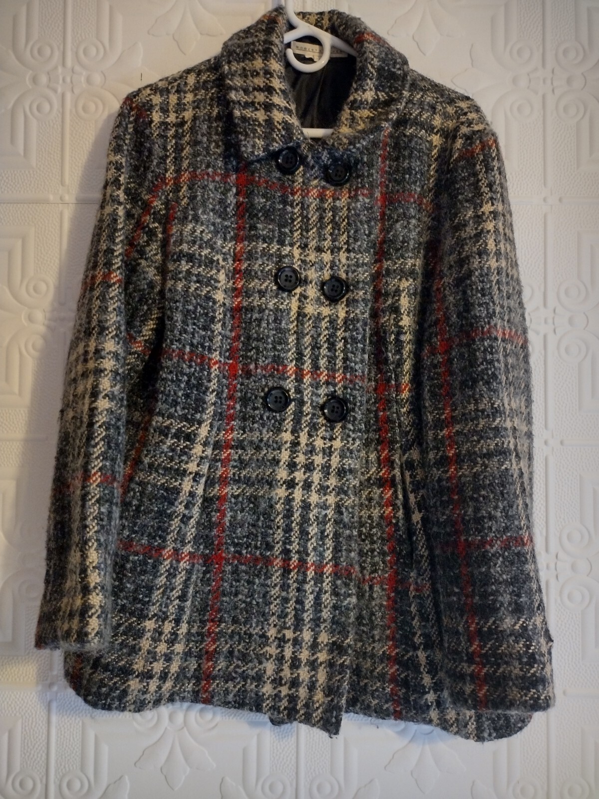 Robert Kitchen Canada Plaid Wool Blend Button-Up … - image 13