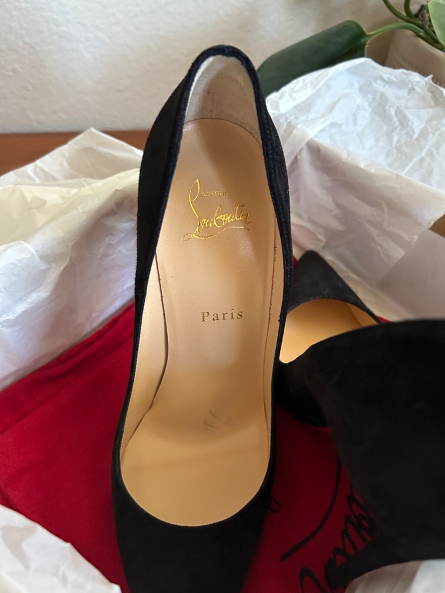 NEW IN BOX* rare authentic Christian Louboutin So Kate black suede