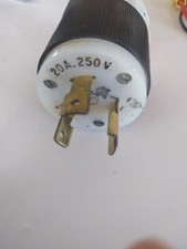 Hubbell Twist Lock Plug 3-Prong 20A 250V