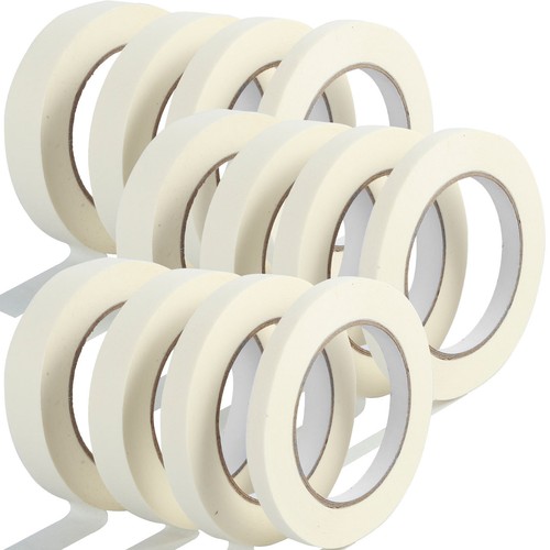 12Pcs Masking Tape White Artist Tape Wall Painting Tape 0.4/0.6/0.8/1inch qirtR - Picture 8 of 10