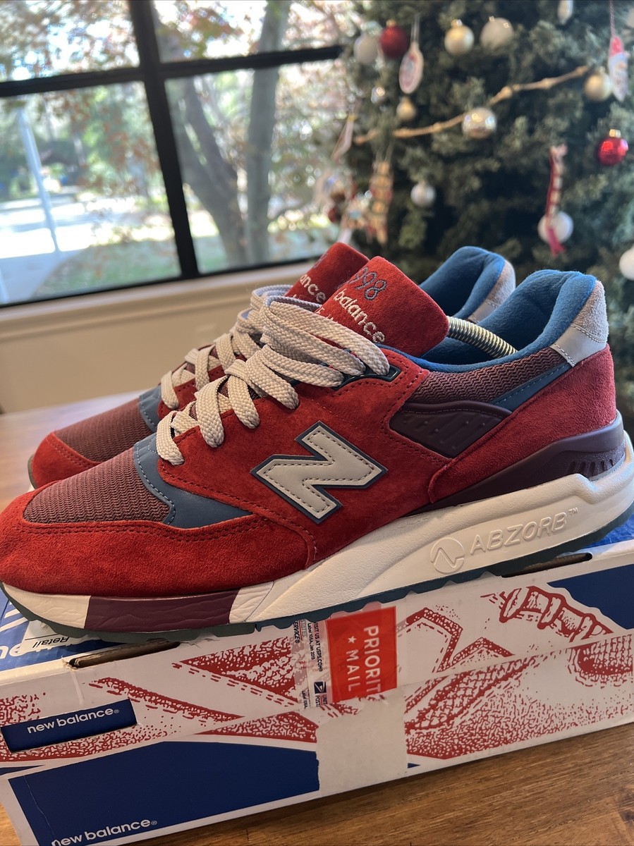 Size 10 - New Balance 998 x J.Crew “Phoenix Red” US MADE M998JL2