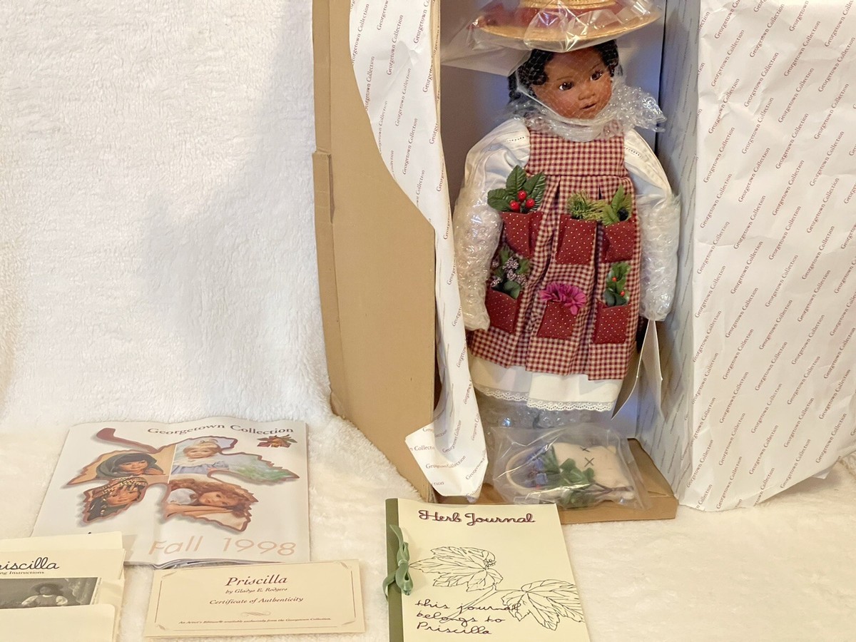 Vintage African American collectible Doll Priscilla.1998 Limited Edition