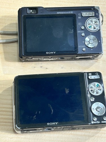 Lot Of 2 Sony Cybershot Untested Digital Compact Camera Zeiss See Details - Picture 3 of 7