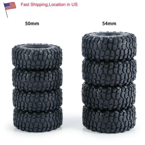 50/54mm 1.0" Rubber Wheel Tire for 1:24 RC Axial SCX24 90081 AXI00001/2/4 etc US - Picture 1 of 14
