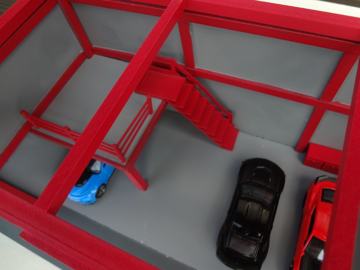 ☆ 1/64 Garage MINI GARAGE DIORAMA FOR 1/64 SCALE DIECASTS cars are not