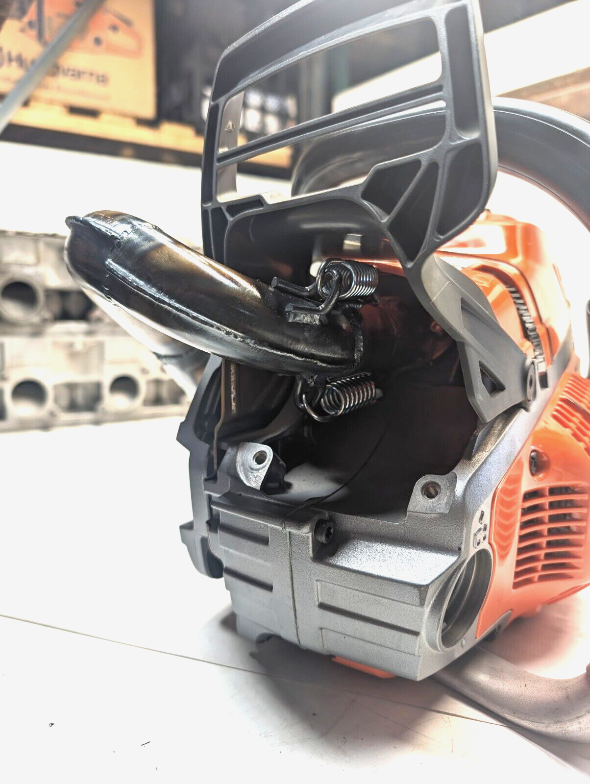 Hand Built Tuned Custom Chainsaw Exhaust Pipe Muffler CPI Husqvarna ...