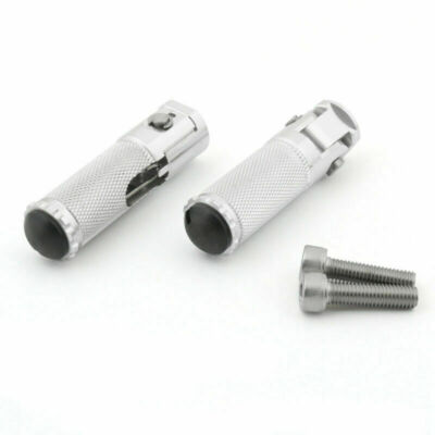 CNC Folding Foot Pegs Fußrasten Rear Rest Racing Für Universal Motorcycle Sil