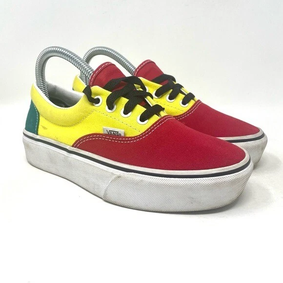 vans green yellow red