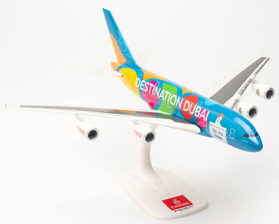Emirates Airlines - Destination Dubai - Airbus A380  1:250 Herpa Snap-Fit 613842