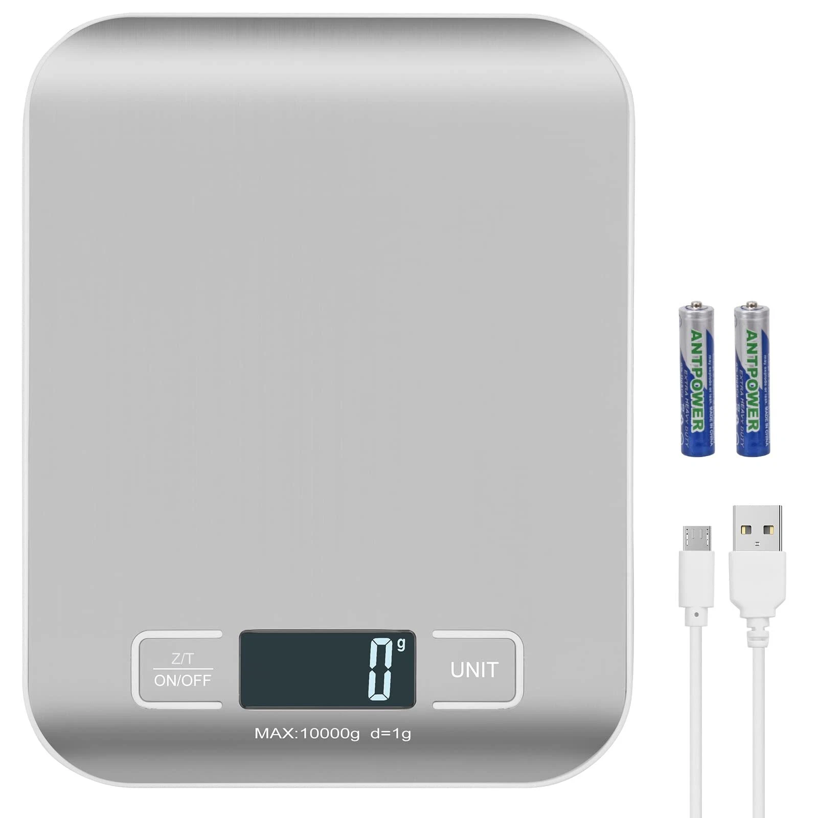 Rechargeable Digital Shipping Scale 10kg/1g Postal Weigh Scale for Packages