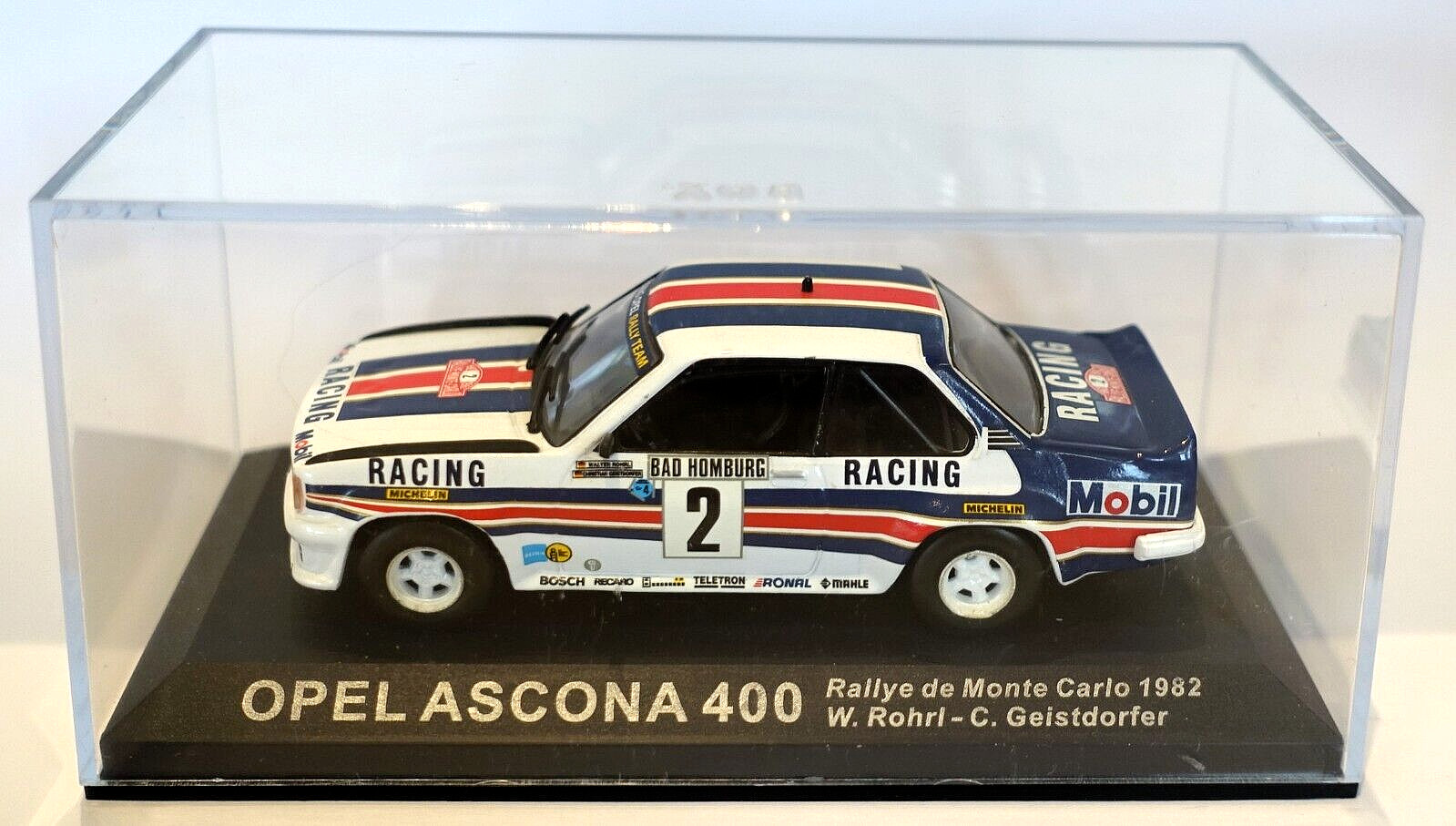 Opel Ascona 400 Monte Carlo 1982 miniature pour vitrine exposition collectionneur 1/43