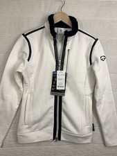 Descente Womens Taylor? Power Stretch Polartec White Zip Up Jacket Size 8