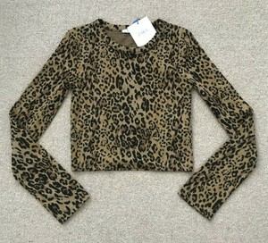 leopard print cropped jumper