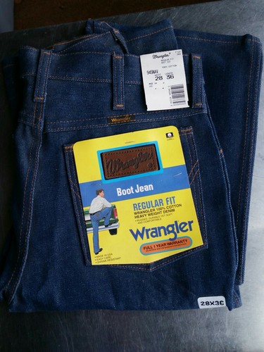 Pantalones de mezclilla Old Stock para hombre Wrangler 28 x 36 945NAV | eBay