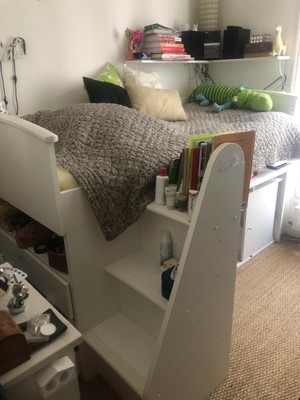 Lit Mezzanine New Galaxy Blanc Gautier