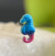 1pc Seahorse Steel Nose Rings - Choose L-Shaped or Studs, 18g or 20g