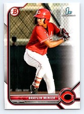2022 Bowman #BP-93 Braylin Minier Prospects Cincinnati Reds