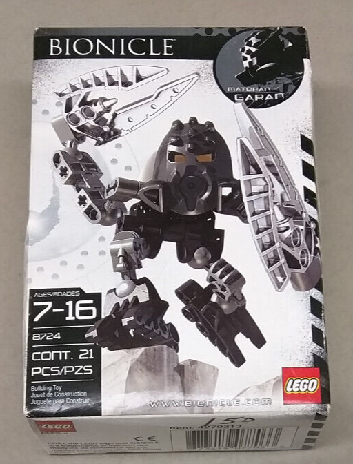 LEGO Bionicle 8724 Garan NEW! Black Matoran Toa Whenua Mask | eBay