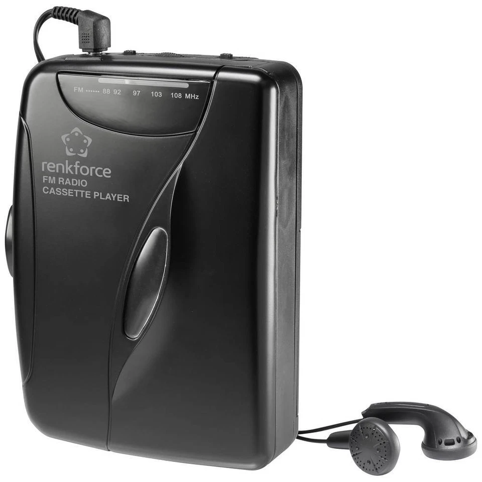 Renkforce RF-CP-150 Tragbarer Kassettenspieler Schwarz - Bild 3 von 4