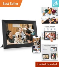 10.1 Inch WiFi Digital Picture Frame - HD IPS Touch Screen - 32GB Storage - A...