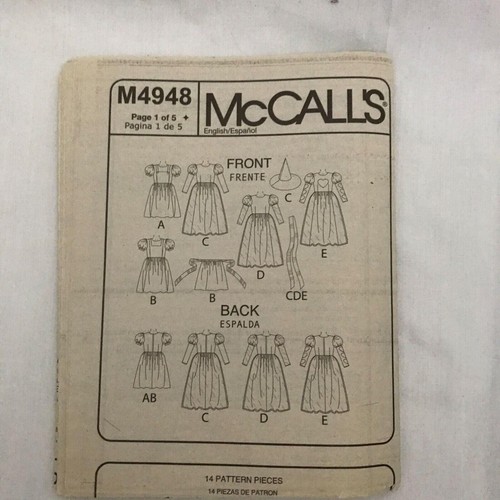 #M4948 McCalls sewing pattern costume, Dorothy, S-XL - Picture 3 of 4