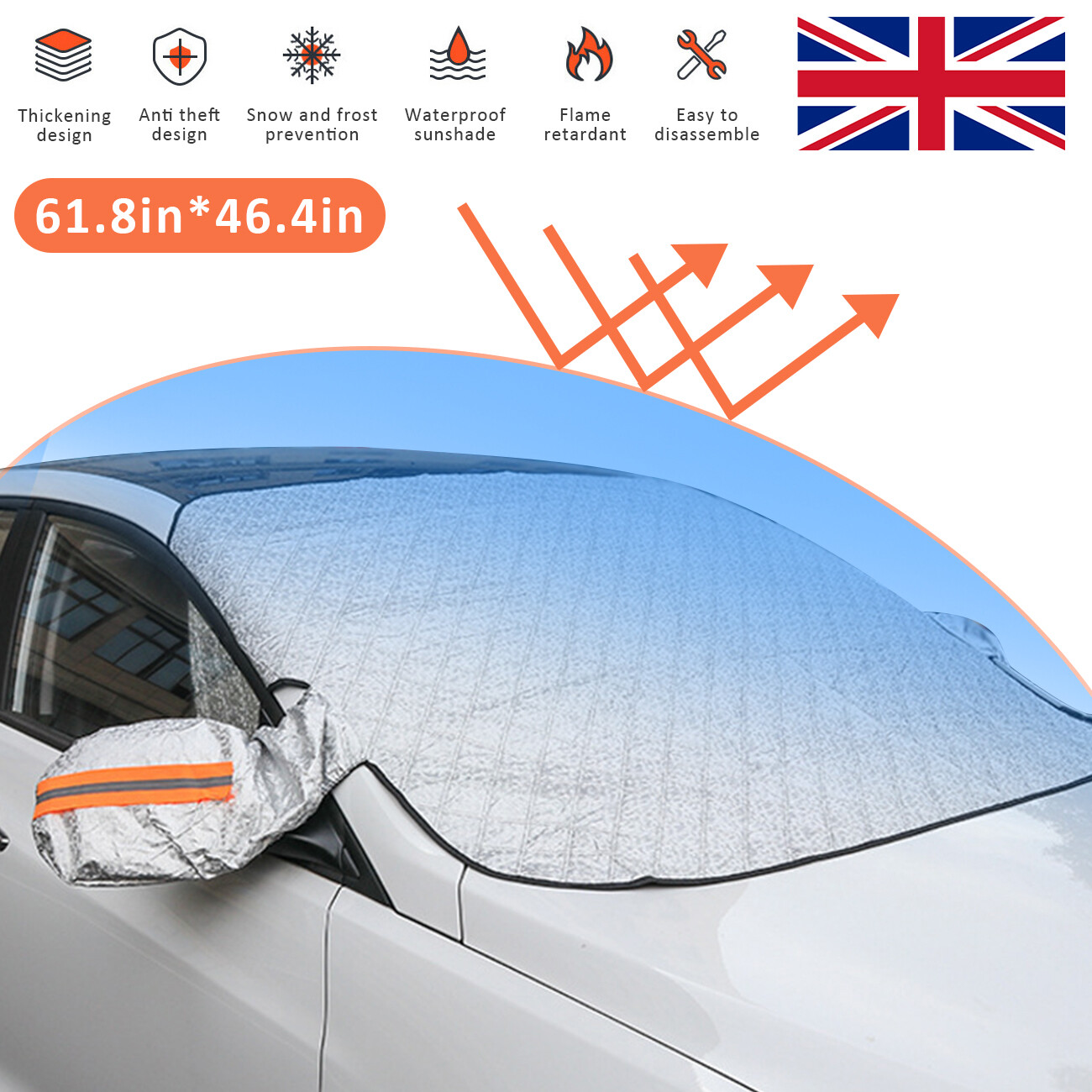 Car Windscreen Cover Winter Ice Frost Shield Snow Protector