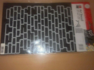 Marabu Mixed Media ART STENCIL DIN A4 - Bricks