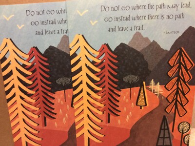 RSVP GRADUATION GREETING CARDS New w/Envelopes  LOT 2 ''leave a trail''