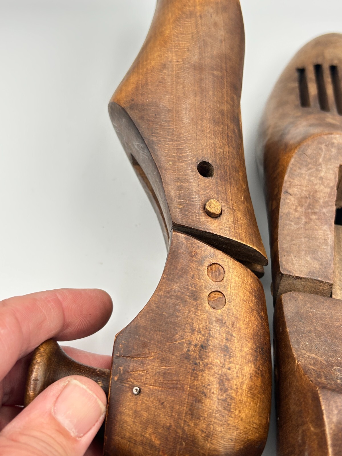 Vintage Wooden Shoe Tree Keepers Stretchers Forms 10.75"L