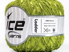 Green Apple Ladder Ribbon Yarn Ice Trellis 51883 50 Gram 164 Yards
