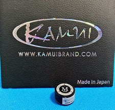 1 Genuine M KAMUI BLACK CLEAR Pool Cue Tip MEDIUM - w/ serial number