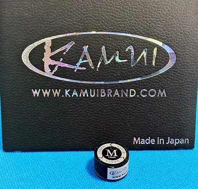 (1) Genuine M KAMUI BLACK CLEAR Pool Cue Tip ( MEDIUM ) - w/ serial number