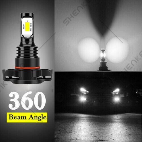 2 for GMC Acadia 2007 2008 2009 2010 2011 White 5202 LED Fog driving light bulbs - Picture 9 of 12