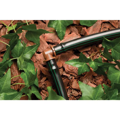 Elbow Fittings for Drip Irrigation Tubing, Brown, 1/2 in. Barbed (4-Pack) - Picture 3 of 12