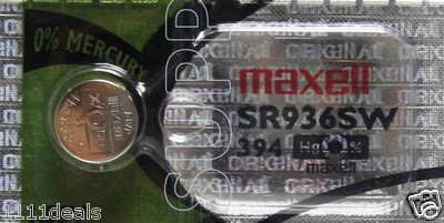 Maxell 394 Button Cell Watch Batteries 20 Pack