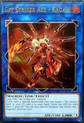 Yugioh! LP Sky Striker Ace - Kagari - OP08-EN002 - Ultimate Rare - Unlimited Edi