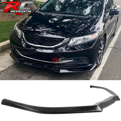 Fit 13-15 Honda Civic Sedan CS Style Front Bumper Lip Spoiler PU Unpainted