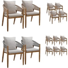 Sedia giardino intrecciata balcone robusta mobile giardino poltrona a corda 