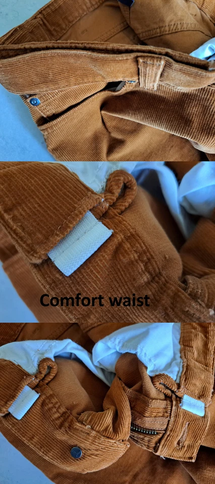 ex LANDS' END Men's 5 Pocket Jean Style Corduroy Trouser in 4 Fit Options - Image 3 of 4