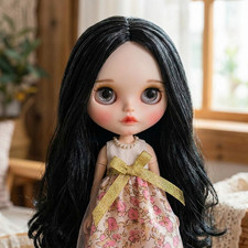 ICY Neo Blythe Doll Black Hair Jointed Body Custom Doll Nude 12inch