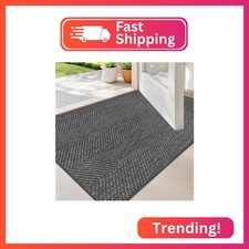 ENHASIV Ultra Thin Indoor Door Mat 17"x29", Washable Door Mat Indoor Entrance, N