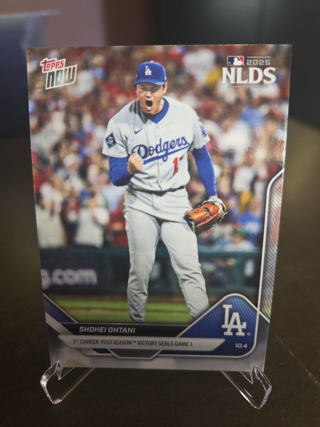 2025 Topps Now - Shohei Ohtani #821 1st Career Postseason Victory!!! In Hand!!