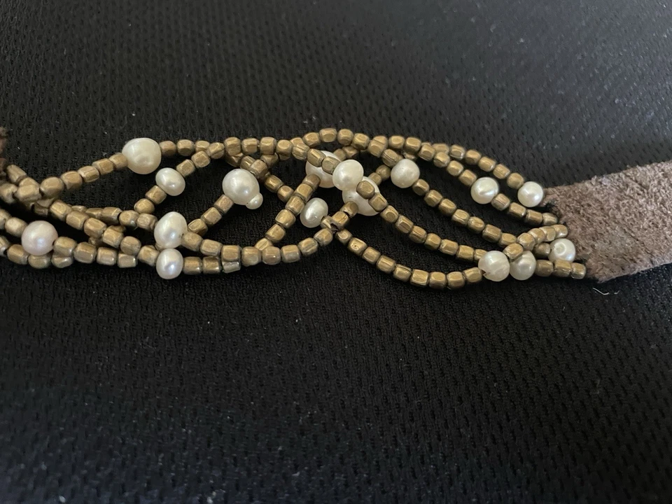 Precio de venta sugerido por el fabricante $39 Lucky Brand 5 hilos pulsera bohemia micro cuentas imitación perlas AGOTADO Foto 2 de 4